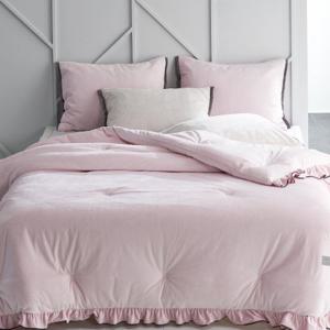 지베딩 소프 프릴 극세사 겨울 차렵 이불 풀세트 퀸(Q)