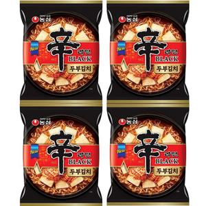 농심 신라면블랙두부김치(멀티팩) 140g / 4입 x 4팩 (16입)
