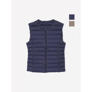 [뱅뱅]여성 라운드넥 경량 다운 베스트 (NEE613)