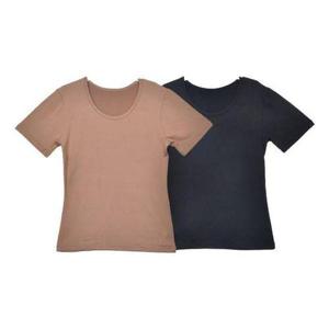 [셀러허브_여성트랜드패션]ONM 겨울 여성 반팔 기모내의 상의 봄 가을 겨울 춘추내의