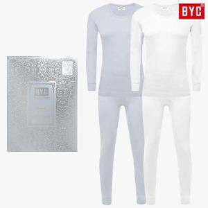 [BYC]BYC 남자흰색내복 순면 100수 할아버지내의 편한 겨울 아빠 보온내의