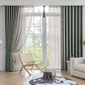 갤러리아_[지나송]보타닉 도비직 암막커튼 대형(440×230cm)암막커튼 2장