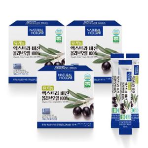 [네츄럴올가] 그리스산 유기농 엑스트라 버진 올리브오일 100% 3박스 총 150포