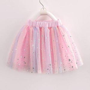 [우주아이]펄레인보우 샤스커트 / 유아 아동 여아 캉캉 여름 치마