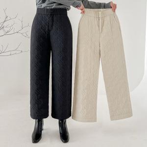 ★퀼팅패딩 2종세트★추울땐 밴딩 보혼 패딩 퀼팅 바지