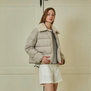 [정가 129,000원][유로모피]양털 카라 덕다운 자켓