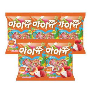 [크라운제과]크라운 마이쮸 리치피치 트위스트 284g 5봉