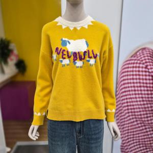 [베네통]베네통 레터링 니트 티셔츠 BAKP69461 YE