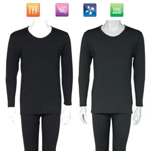 [슬래진저] 남여 기모내의 상하세트 사방스판