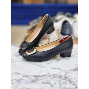 [허시파피]세이브존05 여성 광폭양가죽3Cm 구두 KBP422