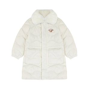 뉴발 키즈 카라 퀄팅 다운 키즈 패딩 연베이지 NK9QC4301G-39