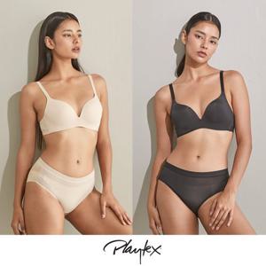 플레이텍스 노와이어 시크릿밴드 브라팬티 4종세트 택 1