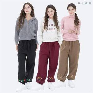 [디어온미]24FW  자수 기모본딩 팬츠 3종