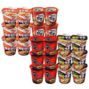 갤러리아_농심 컵라면 혼합 24개(신라면6개+튀김우동6개+오징어짬뽕6개+