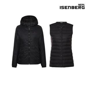[네파 이젠벅]덕다운 경량자켓+베스트세트 여성 3컬러 택1_N