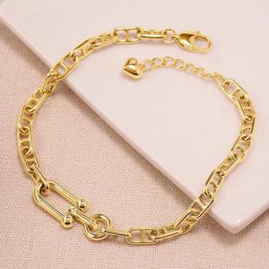 골드앤 18K 이터널 락 팔찌 소