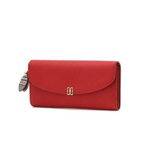 갤러리아_DCWA5F314 닥스 레드 DD로고 소가죽 장지갑