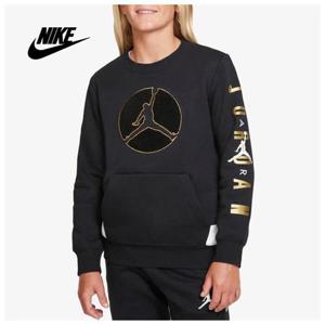 [나이키 국내매장 정품] 주니어 JORDAN BLACK&GOLD FLC CREW SWEATSHIRTS DQ3711-010