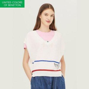 [베네통]TUKATA 레이어드 니트 베스트_BAKV50331