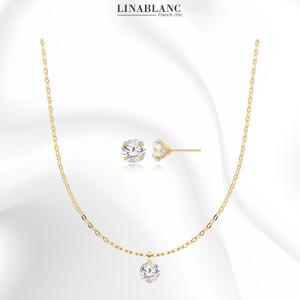 [리나블랑] 14K 스텔라 목걸이 + 귀걸이 2종 세트