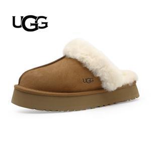 어그 UGG 디스케트 플랫폼 뮬 털 슬리퍼 (1122550-CHE)
