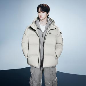 남녀공용 역시즌 골든몰 숏기장 구스 후디 다운 점퍼 N244UDW120