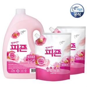 피죤 섬유유연제 핑크로즈 외 3100ml + 2300mlx2