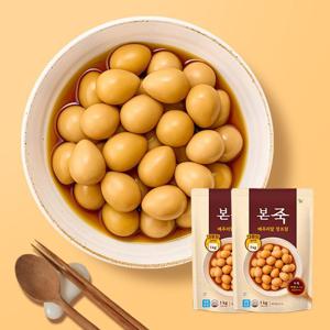 [TC]본죽 메추리알 장조림 1kg 2팩 대용량