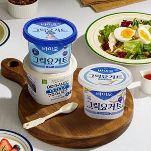매일 그릭요거트 400g 3종 바이오 무가당/플레인/상하 무가당플레인 3개 골라담기