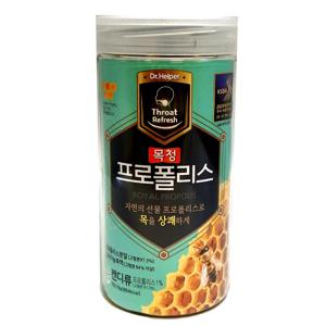 닥터헬퍼 목청 프로폴리스 48정 1통 도라지 모과 감초 대용량 목에 좋은 목캔디 사탕