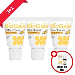 [APP전용] 바이오가이아 아기 유산균 비타민D 베이비드롭 튜브형 10ml 3개 + 병 10ml 1개 (튜브 27년 5월 / 병 26년 5월)