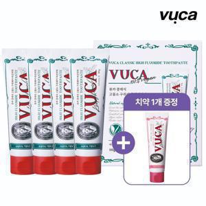 클래식 고불소 구취케어 치약 아쿠아민트향 110g 4개 +잇몸케어치약 1개 증정