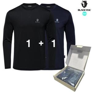 24FW 1+1긴발티셔츠 공용 긴팔 더블 에코 라운드티 1BYTSF4901 NW