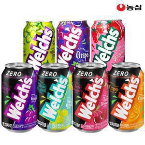 [APP전용] 웰치 소다 7종 355ml 24캔/48캔 [제로/딸기/포도/청포도/샤인머스캣/체리스트로베리/오렌지]