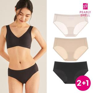 [롯데온 단독][1+1+1] 프리컷 모달쉘론 하루 삼각팬티 1+1+1 택1