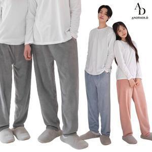 [APP전용] 밍크 수면바지 커플 무지 극세사 잠옷 파자마 바지 4컬러 택1