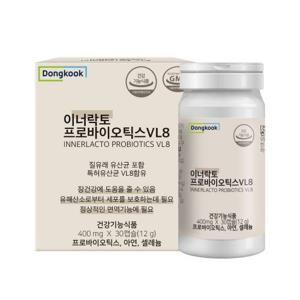 [동국제약] [2개월분] 이너락토 질유래 특허 유산균 프로바이오틱스 VL8 30캡슐 x 2개