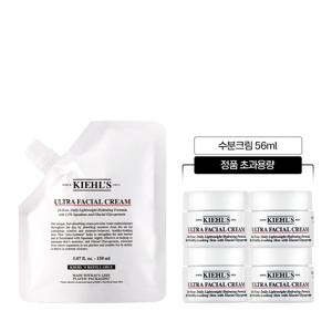 [10] 키엘 수분크림 리필 파우치 150ml 세트 (+56ml 정품초과용량/정가 95,000원)