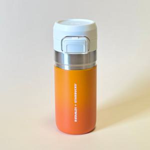 스타벅스 SS 캠퍼스 오렌지 퀵고 보온병 473ml