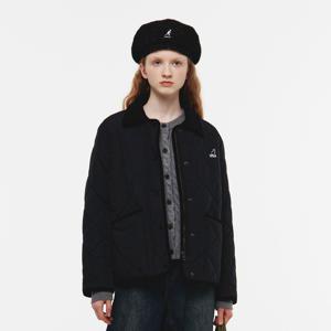 우먼스 코듀로이 칼라 큐 자켓 8556 블랙 KRFWJK85560