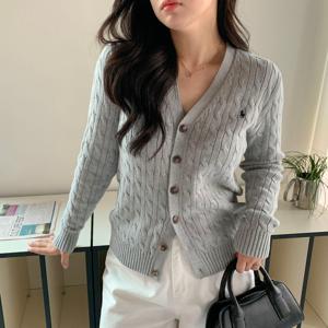 폴로 랄프 로렌 여성 브이넥가디건 니트 스웨터 보이즈 323-925717