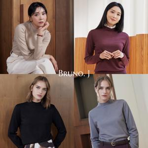 (최초가69,900원)[브루노제이X오윤아] 글리터 메탈 모크넥 풀오버 3종