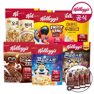 켈로그 시리얼 콘푸로스트600g x 3개 + 쿠키앤크림90g 외 BEST 구성전