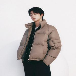 [차은우 PICK] LJF22210 다크베이지 경량 구스 숏다운