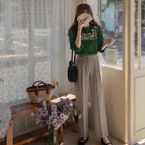 [한정수량]MADE LIN 하이피티 투핀턱 롱다리 맵시핏 팬츠