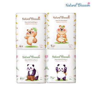 네추럴블라썸 비건기저귀 (팬티,밴드)  / 르프레시 비건생리대 모음전