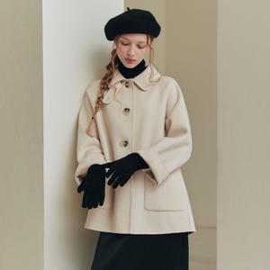 [6컬러] 핸드메이드 에이라인 울 하프 코트