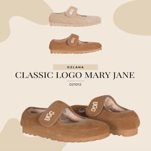 호주어그 OZLANA 25NEW 메리제인  클래식 로고 스립온 양털 단화 OZ1012