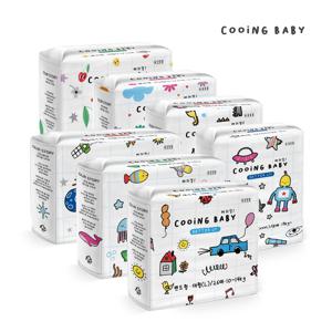 쿠잉 베러UP 풀커버 팬티 밴드 기저귀 8팩 (4+4팩 골라담기)