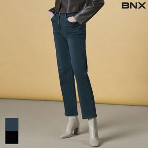 [BNX] 체형 커버핏 기모 데님팬츠 2종택1